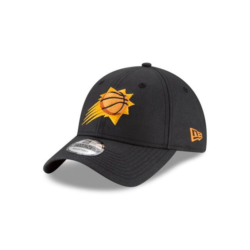 NBA Phoenix Suns Waxed Canvas 9Twenty Adjustable (RRL0564) - Black New Era Caps